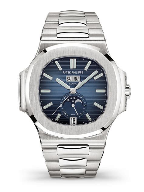 patek philippe nautilus annual calendar stainless steel watch|Patek Philippe Nautilus diamond price.